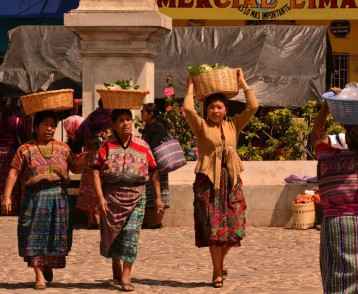 Women at market, Guatemala