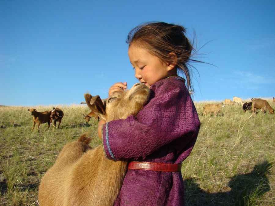 Mongolian-child-and-goat-2