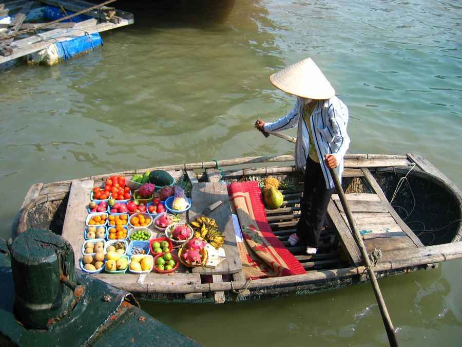 Floating market Vietnam