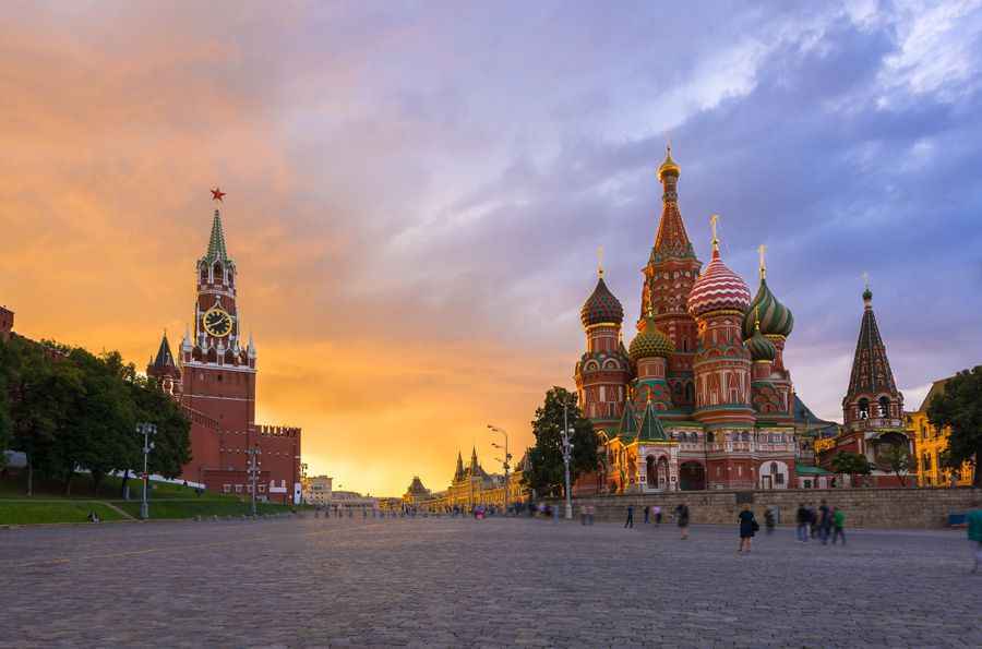 Red Square sunset