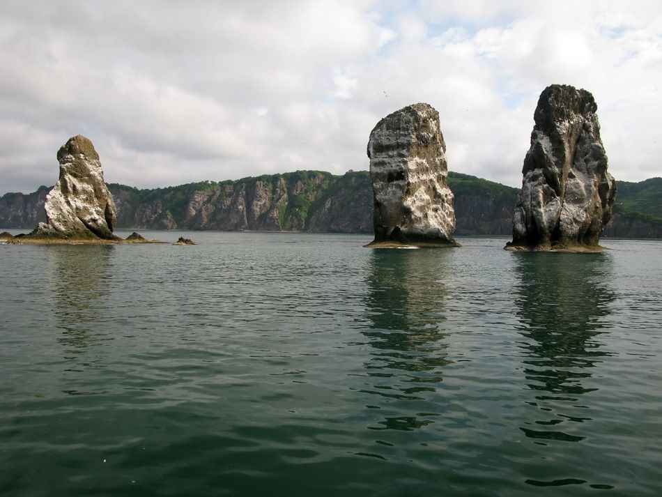Three brother rocks, Avacha bay, Kamchatka