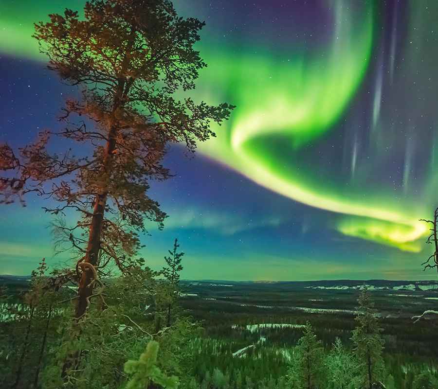 Nothern lights over Lapland