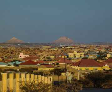 Aerial view to Hargeisa, biggest city of Somaliland Somalia