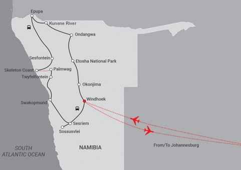 35446 Travel Driectors - New Maps - Namibia 135mm x 80mm