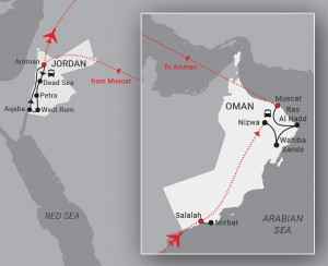 45978 Travel Directors - New Maps - Egypt Jordan  Oman 135mm x 8