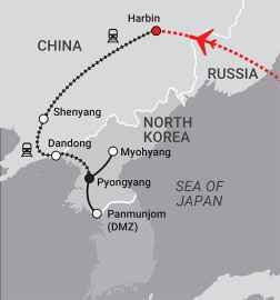 China & Korea Map
