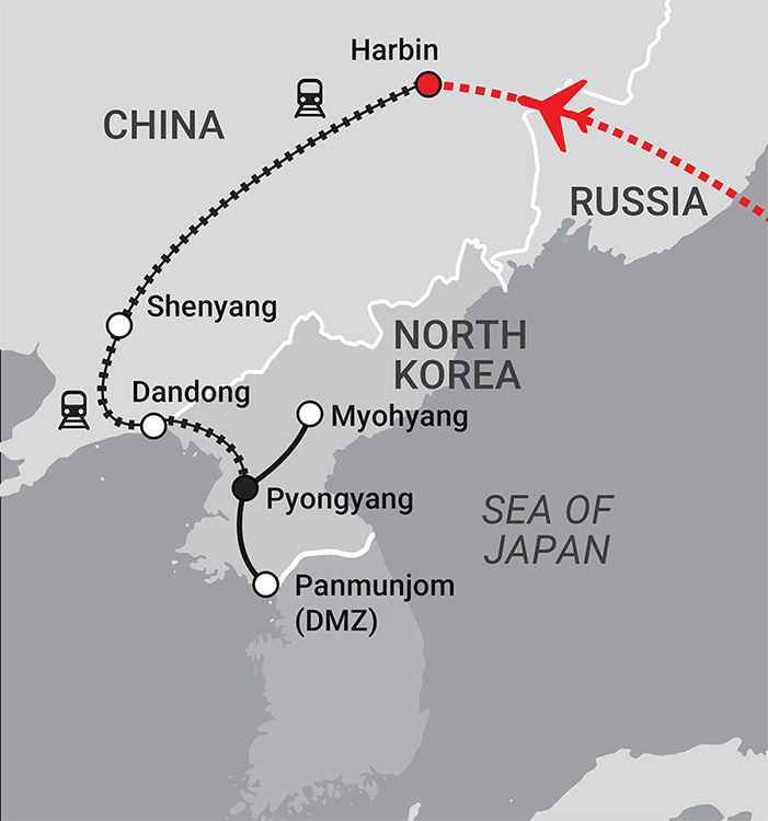 China & Korea Map
