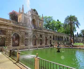 Gardens and pavilion Royal Alcazar, Seville