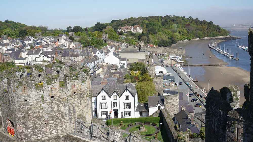Blick auf Conwy, Wales