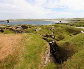 Skara Brae ancient stone buildings, Orkney Islands