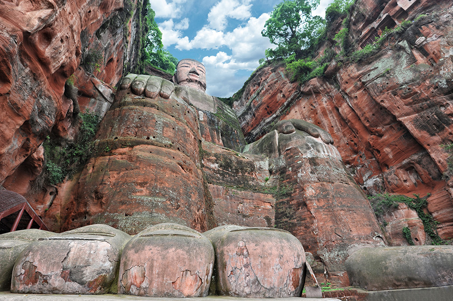 Famous Giant Buddha in Leshan - China