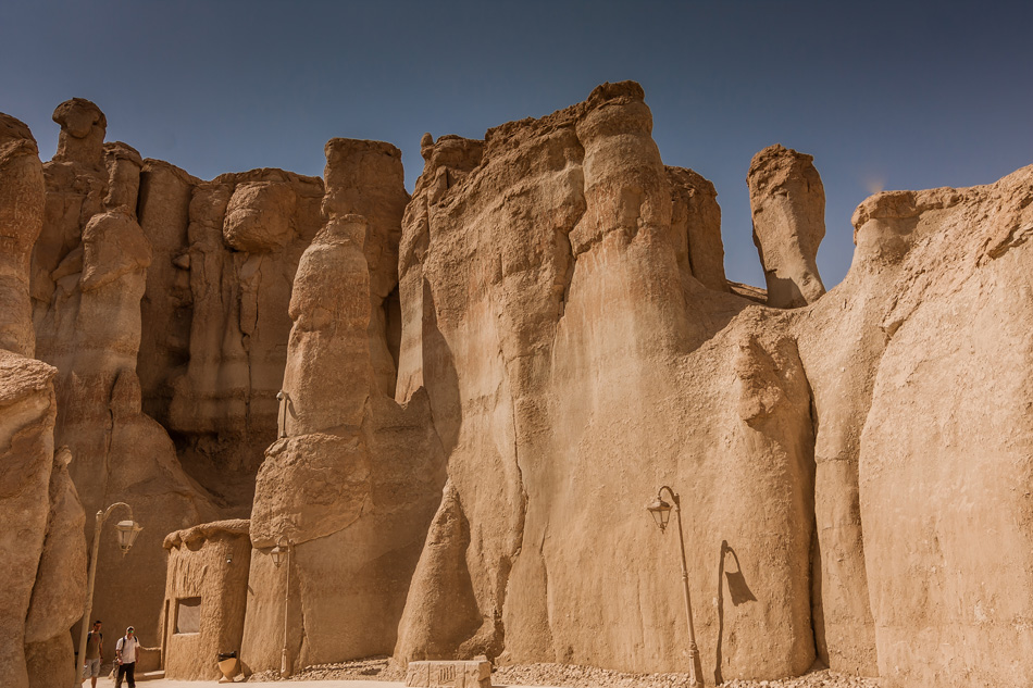 Sandstone formations around Al Khobar Caves (Jebel Qarah), Al Ho