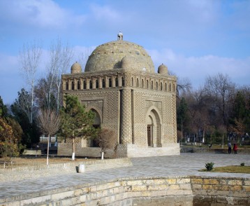Samanid Mausoleum view of ancient Bukhara, Uzbekistan