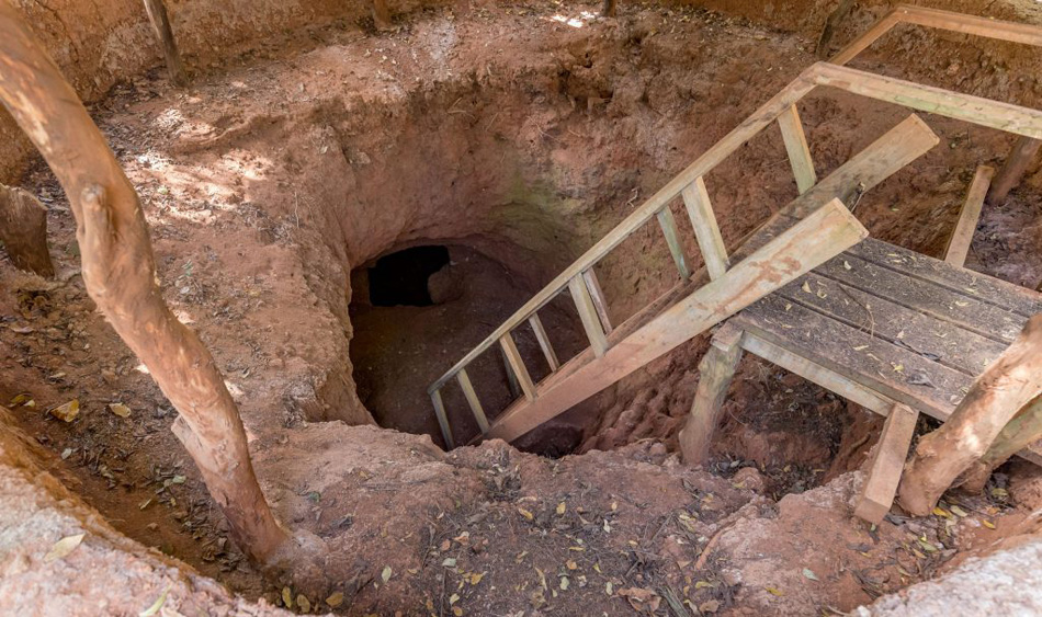 Underground dwellings, Abomey, Benin