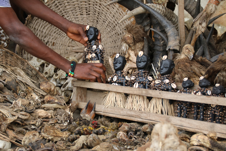 Voodoo paraphernalia, Akodessawa Fetish Market, Lomé, Togo / Th