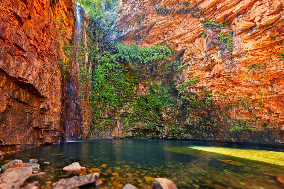 Emma gorge and waterfall in Kimberley, Western Australia