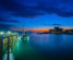 sunset at Darwins wharf/marina