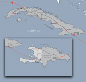 Map Cuba Hispaniola web