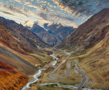 Khunjerab Pass, the highest border crossing in the world between