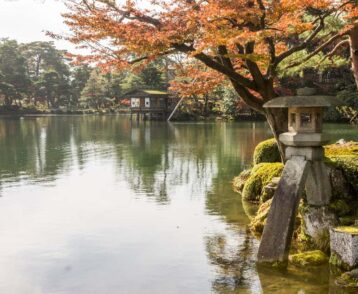 Kenroku-en gardens in Kanazawa, Japan
