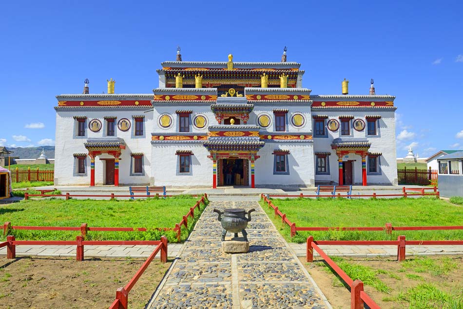 Lavrin temle - Buddhist Erdene Zuu Monastery. Located in Kharkho